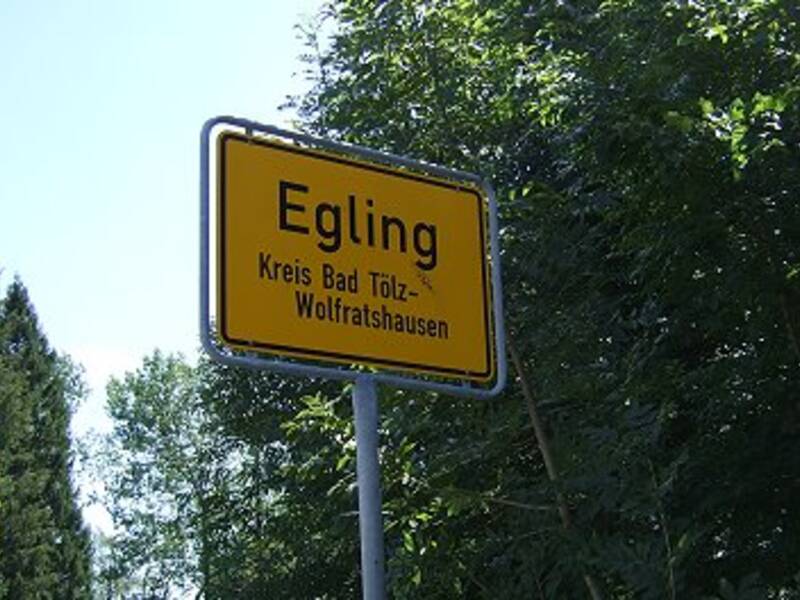 Ortschild Egling