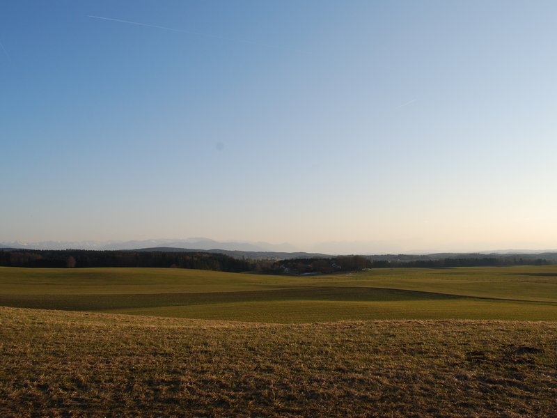 Panoramabild blauer Himmel