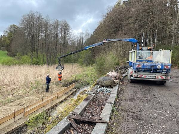 Rückewagen im Einsatz