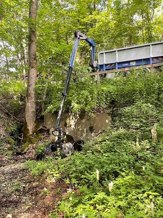 Rückewagen im Einsatz